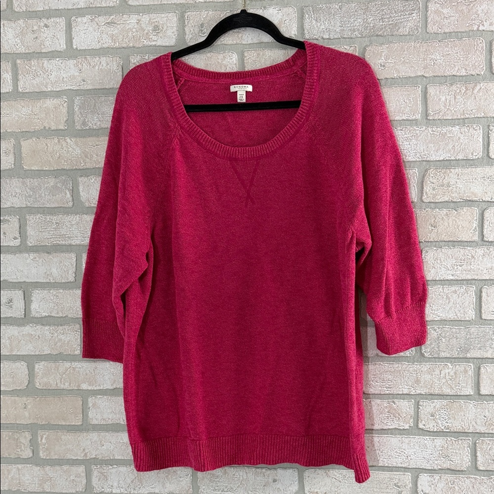 Sonoma Women's Pink Sweater size 2X